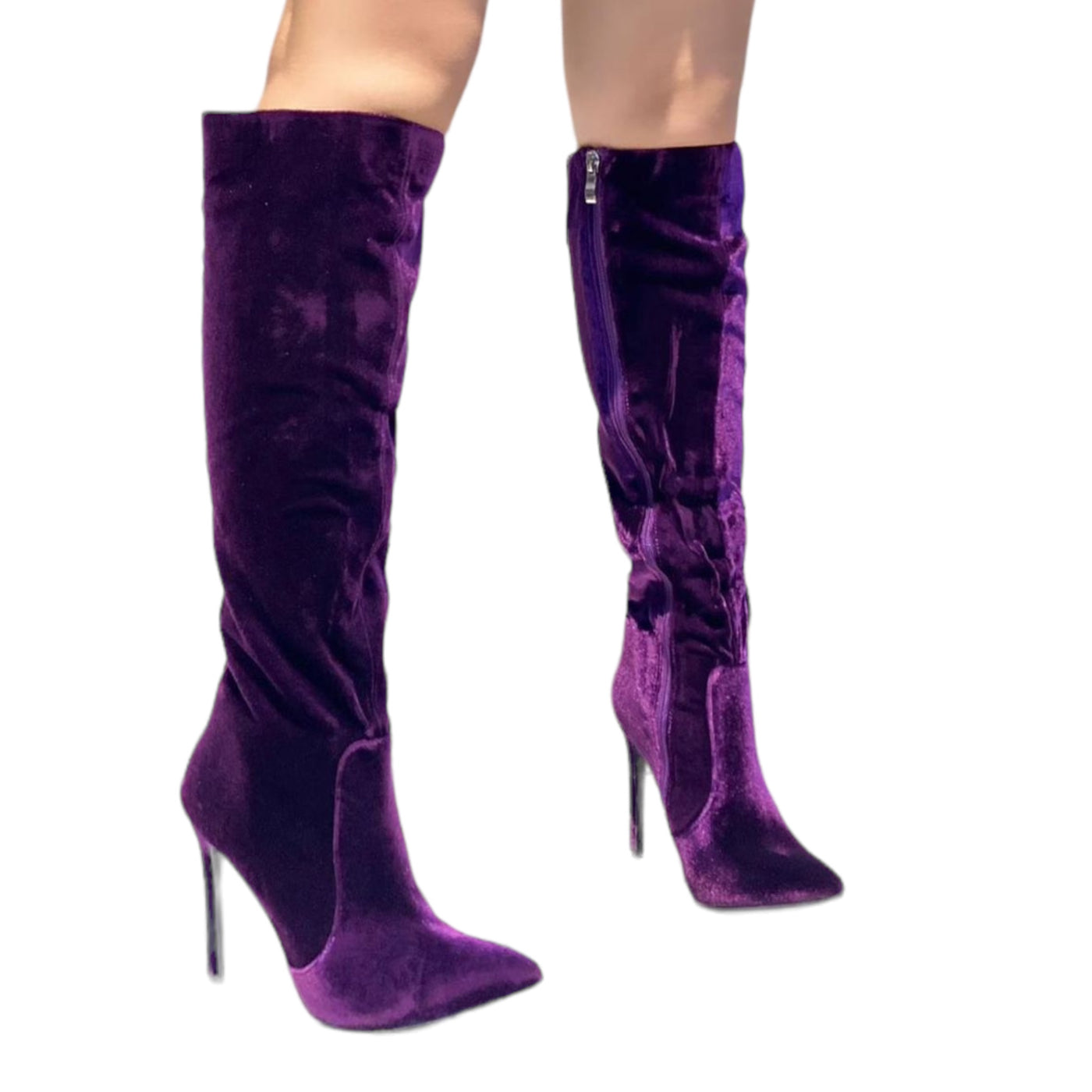 Stivali in ciniglia (purple)